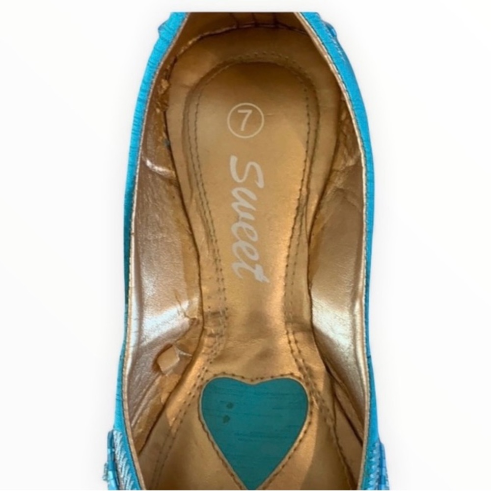 Women's Sweet Jutti Embroidered Flats Sz 7 - Picture 4 of 6
